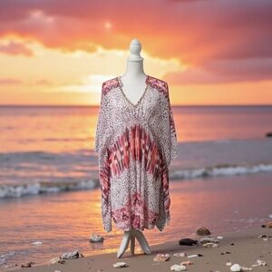 JENNIFER LOPEZ KAFTAN DRESS SIZE MED. NWT MOROCCAN ESCAPE